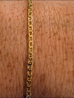10k Gold Mariner Link Bracelet 8-in - NEW